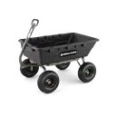 Gorilla Carts Poly Garden Dump Cart with Easy to Assemble Steel Frame, Camping B...