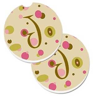 Caroline's Treasures CJ1004-JCARC Letter J Initial Monogram - Tan Dots...