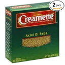 クリーメット アチーニ ディ ペペ エンリッチド パスタ 16 オンス (2個入り) Creamette Acini Di Pepe Enriched Pasta 16 oz. (Pack of 2)