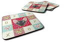 Caroline's Treasures CK5141FC Oriental Bicolor Cat Love Foam Set of 4 Coasters, Multicolor