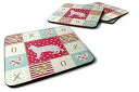 Caroline's Treasures CK5692FC ロシアン ホワイト ブラック #2 キャット ラブ フォーム コースター 4 枚セット、マルチカラー Caroline's Treasures CK5692FC Russian White Black #2 Cat Love Foam Set of 4 Coasters, Multicolor