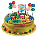 CakeSupplyShop サーカス トレイン ケーキ トッパー キット キャンドル、ピエロ、風船付き CakeSupplyShop Circus Train Cake Topper Kit with Candles, Clowns and Balloons(4)