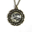 不思議の国のアリス チェシャ猫 ペンダントネックレス The Divine Iguana Alice in Wonderland Cheshire Cat pendant necklace(4)