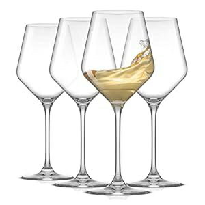 JoyJolt Layla 白ワイングラス、イタリアンワイングラス 4 個セット、13.5 オンスのクリアワイングラス – ヨーロッパ製 JoyJolt Layla White Wine Glasses, Set of 4 Italian Wine Glasses, 13.5 oz Clear Wine Glasses Made in Europeのサムネイル