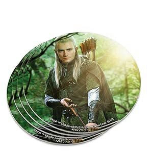 Glomarket㤨GRAPHICS & MORE The Lord of the Rings Legolas Character Novelty Coaster SetפβǤʤ4,227ߤˤʤޤ