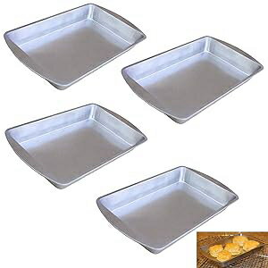 Bosrahl Metal Baking Pan Set, Cookie, Cake, Brownie, Biscuit Baking Pa...