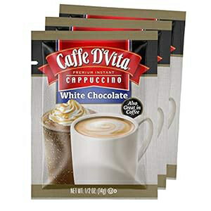 Caffe D'Vita ホワイト チョコレート カプチーノ 封筒 - 24 パック Caffe D'Vita White Chocolate Cappuccino Envelopes - 24 pack
