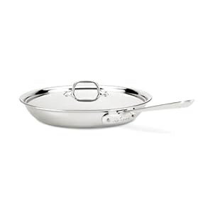 All-Clad D3 3-Ply Stainless Steel Fry Pan 12 Inch Induction Oven Broil...