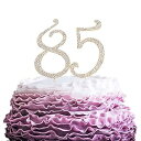 LINGPAR 85 Years Birthday Cake Topper - New Best Crystal Rhinestone 85th Wedding...