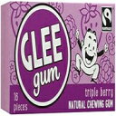 Glee Gum Triple Berry 16 Count - 12 Pack