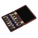 Yibuy Maroon Wooden Oboe Reed Case Storage Holder for 12pcs Reeds Guard Case wit...