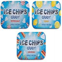 ICE CHIPS Candy 3 Pack Assortment (Peppermint, Lemon, Cinnamon)