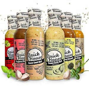 Low Sodium Salad Dressing, 6pk Six Different Flavors Vegan Salad Dress...
