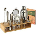 CLASIER 23-Piece Mixology Bar Kit Cocktail Shaker Set - Bartender Kit with Styli...