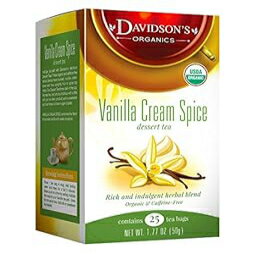 Davidson's Tea バニラ クリーム スパイス、25 カウント ティーバッグ Davidson's Tea Vanilla Cream Spice, 25 Count Tea Bag