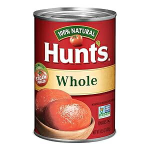 Hunt's 皮をむいた丸ごとプラムトマト、ケトフレンドリー、14.5 オンス Hunt's Whole Peeled Plum Tomatoes, Keto Friendly, 14.5 oz Hunt's 皮をむいた丸ごとプラムトマト、ケトフレンドリー、14.5 オンス Hunt's Whole Peeled Plum Tomatoes, Keto Friendly, 14.5 oz