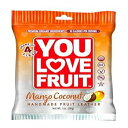 You Love Fruit オーガニックフルーツレザー、マンゴー/ココナッツ、1オンス(12個パック) You Love Fruit Organic Fruit Leather, Mango/Coconut, 1 Ounce (Pack of 12)