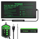 VIVOSUN 48" x 20.75" Seedling Heat Mat and Digital Thermostat Combo Set, UL & MET-Certified Warm Hydroponic Heating Pad for Germination, Indoor Gardening, Greenhouse