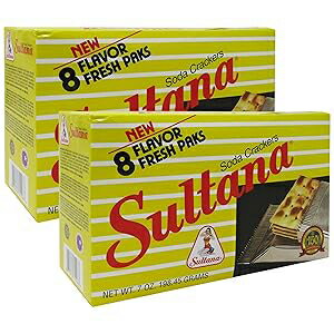 SULTANA - Puerto Rico's Famous Soda Crackers by Royal Borinquen - 7 oz Box (Count of 2)