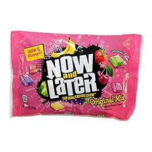 楽天GlomarketNow and Later （1） バッグ オリジナル ミックス ミックス フルーツ チューズ 5 フレーバー - アップル、バナナ、ストロベリー、チェリー、グレープ - 個別包装 8 オンス Now and Later （1） bag Original Mix Mixed Fruit Chews 5 Flavors