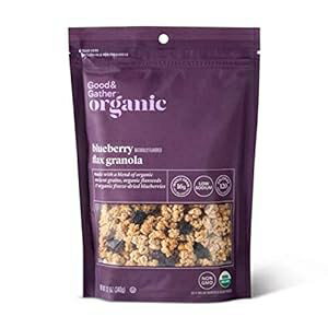 Good & Gather オーガニック ブルーベリー フラックス グラノーラ 12 オンス 2 パック Good & Gather Organic Blueberry Flax Granola 12 oz Pack of 2