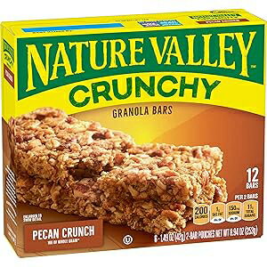 Nature Valley Crunchy Granola Bars, Pecan Crunch, 12 Bars, 8.94 OZ (6 ...