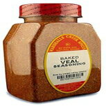 大きな瓶に詰められた塩不使用の子牛肉のベイクドシーズニング Marshall's Creek Spices BAKED VEAL SEASONING NO SALT PACKED IN LARGE JARS