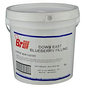 Brill Down East ブルーベリーフィリング、20ポンド -- 各1個。 Brill Down East Blueberry Filling, 20 Pound -- 1 each.