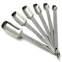 ペンタエンジェル 6本セット ステンレス計量スプーン(角スプーン) Penta Angel 6 Pcs Set Stainless Steel Measuring Spoon (Square spoon)