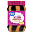 お買い得なクリーミーピーナッツバター&グレープゼリーストライプスプレッド、18オンス(2個パック) Great Value Creamy Peanut Butter & Grape Jelly Stripes Spread, 18 oz (Pack of 2)
