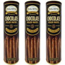 Dolcetto プレミアム クリーム入りロール ウエハース グルメ チョコレート クッキー - 3 個パック (3 オンス) Dolcetto Premium Cream Filled Rolled Wafers Gourmet Chocolate Cookies - Pack of 3 (3 Ounces)