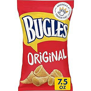 Bugles Crispy Corn Snacks, Original Flavor, Snack Bag, 7.5 oz