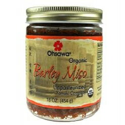 オーサワヤマキ オーガニック未殺菌2年大麦味噌 - マクロビオティック、ビーガン、コーシャ - 1ポンド Ohsawa Yamaki Organic unpasteurized 2-Year Barley Miso - Macrobiotic, Vegan and Kosher - 1 Lb