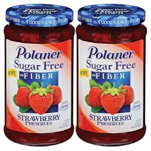 Polaner シュガーフリー ストロベリー プリザーブ - 13.5 オンス (2 - 13.5 オンス) Polaner Sugar Free Strawberry Preserves - 13.5 oz (2 - 13.5 oz)