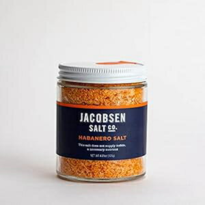 Jacobsen Salt Co. ファンシーグルメ料理用特製海塩、注入海塩、ハバネロ風味、5.4オンス Jacobsen Salt Co. Specialty Sea Salt for Fancy Gourmet Cooking, Infused Sea Salt, Habanero Flavored, 5.4 Ounces