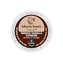 グロリア ジーンズ 60051046CT フレンチ バニラ スプリーム コーヒー K カップ、96 個/カートン Gloria Jean's 60051046CT French Vanilla Supreme Coffee K-Cups, 96/carton
