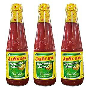 Jufran Banana Sauce Bottles, 12 Ounce (Pack of 3)