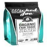 ウィキッド ジョー コーヒー イタリア産全粒豆、12 オンス Wicked Joe Coffee Italian Whole Bean, 12 oz