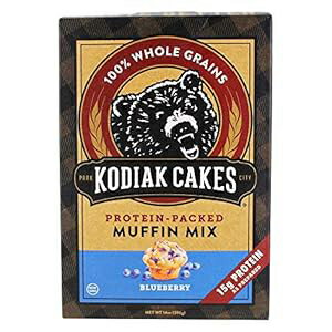 Kodiak Cakes プロテインたっぷりマフィンミックス ブルーベリー、14オンス Kodiak Cakes Protein-Packed Muffin Mix Blueberry, 14 Ounce