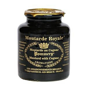 Royal Mustard Pommery Mustard with Cognac in Pottery Crock, 8.8 oz