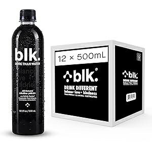 楽天Glomarket黒色。天然ミネラルアルカリ水、16.9オンス （500 mL）、12パック、pH 8の水、生体利用可能なフルボ酸およびフミン酸抽出物、微量ミネラル、細胞を水和し、修復およびする電解質 blk. Natural Mineral Alkaline Water, 16.9 oz. （500 mL）, 12 Pack, 8 p