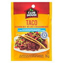 Club House 25% Less Salt, Gluten-Free, Taco Seasoning Mix, 35g/1.2oz., (Imported from Canada)