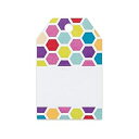 レインボーハニカムプリントギフトタグ - 2 1/4 x 3 1/2 - 50 パック Generic Rainbow Honeycomb Printed Gi...