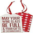 Primitives By Kathy Bottle Tag 3 Inches x 6 Inches Wine Glass Bar Accessories