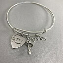 女性向けダンスママブレスレットギフト Our Little Charms Dance Mom Bracelet Gift for Women