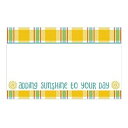 NW Sunshine Plaid Gloss Enclosure Cards / Gift Tags - 3 1/2 x 2 1/4in. - 50/Pack...