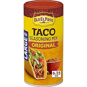 Old El Paso Taco Seasoning, Original, Large Size, 6.25 oz. Old El Paso Taco Seasoning, Original, Large Size, 6.25 oz.