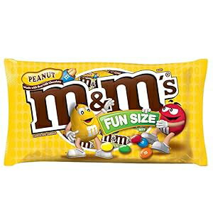 楽天GlomarketM&M'S Peanut Chocolate Candy Fun Size Bag 10.57 Ounce