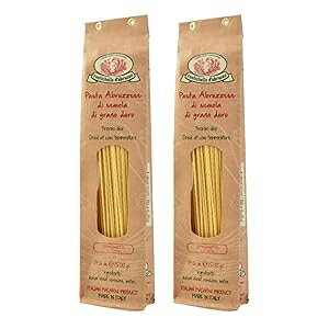 Rustichella d'Abruzzo Spaghetti (Pack of 2) 500g Each - Classic Italian Long Pasta with Superior Flavor & Texture - Perfect for Olive Oil Sauces, Cacio e Pepe & Carbonara - Authentic Durum Wheat Pasta from Abruzz