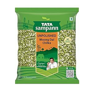 タタ サンパン インディアン パルス 高タンパク質 ムング ダル チルカ/グリーン グラム Tata Sampann Indian Pulses High Protein Moong Dal Chilka/Green Gram
